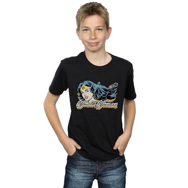 DC Comics Pojkar Wonder Woman Smile T-shirt 9-11 år Svart Black 9-11 Years