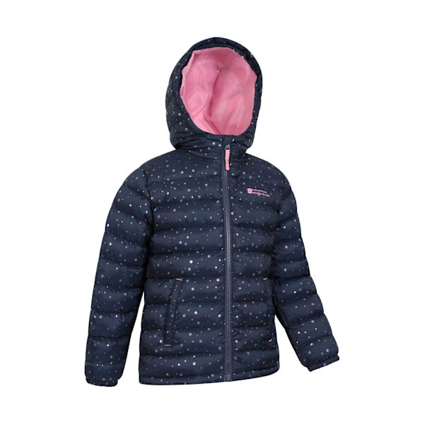 Mountain Warehouse Barnjacka med stjärnor för barn/ungdomar, 11-12 år, blå/vit Blue/White 11-12 Years