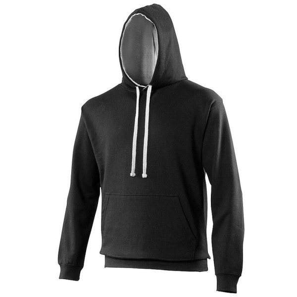 Awdis Varsity Hooded Sweatshirt / Hoodie M Charcoal/Jet Black Charcoal/Jet Black M