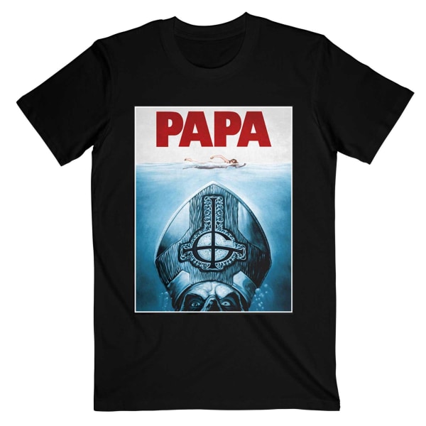 Ghost Unisex Adult Papa Jaws T-shirt XL Svart Black XL