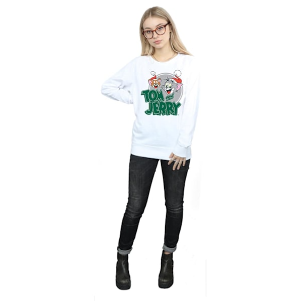 Tom And Jerry Dam/Damer Julhälsningar Sweatshirt XL W White XL