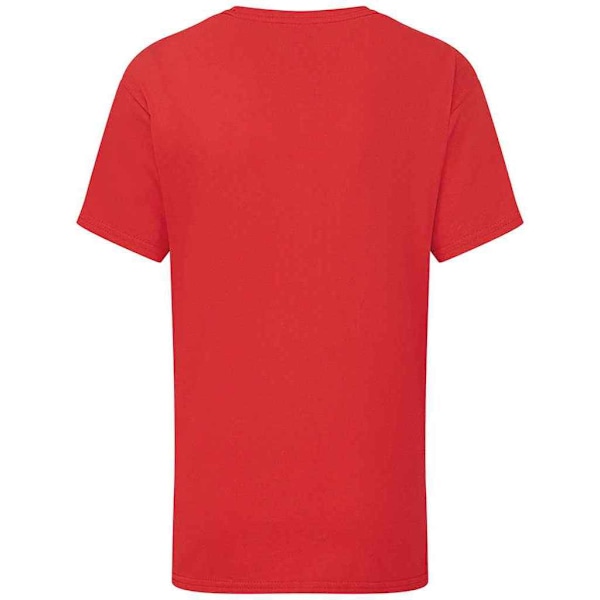 Fruit of the Loom Childrens/Kids Iconic 195 Plain T-Shirt 5-6 Y Red 5-6 Years