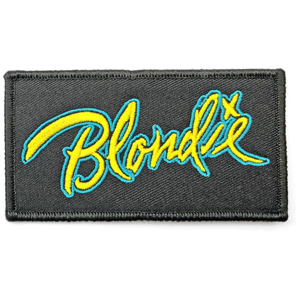 Blondie ETTB-logotyp Iron On Patch One Size Svart/Gul/Blå Black/Yellow/Blue One Size