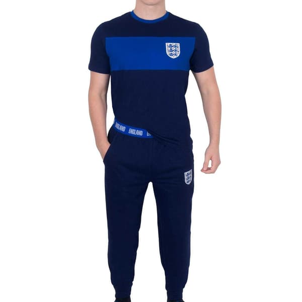 England Herr Premium Lång Pyjamas Set M Marinblå Navy Blue M