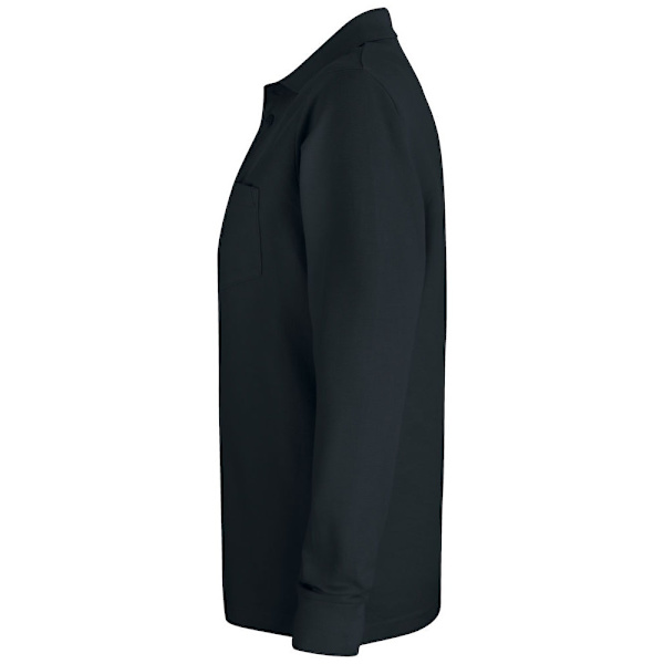 Clique Unisex Vuxen Enfärgad Långärmad Poloshirt XS Svart Black XS
