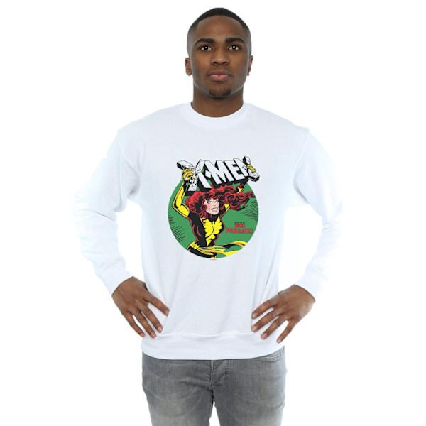 Marvel Mens X-Men Defeated By Dark Phoenix Sweatshirt M Vit White M
