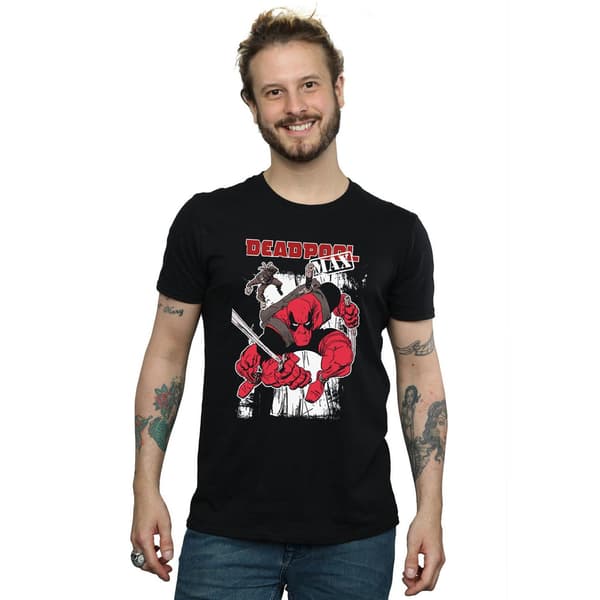 Marvel Herr Deadpool Max T-shirt XL Svart Black XL