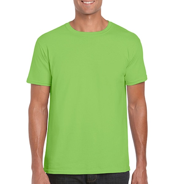 Gildan Mäns Soft Style Ringspun T-shirt L Lime Lime L