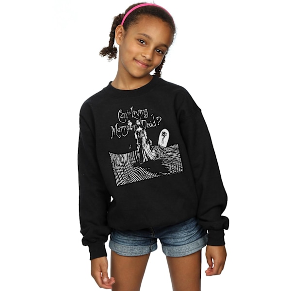 Corpse Bride Girls Marry The Dead Sweatshirt 7-8 År Svart Black 7-8 Years