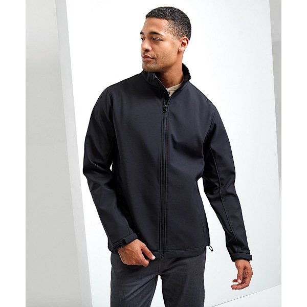 Premier Mens Windchecker Soft Shell Jacka 4XL Svart Black 4XL