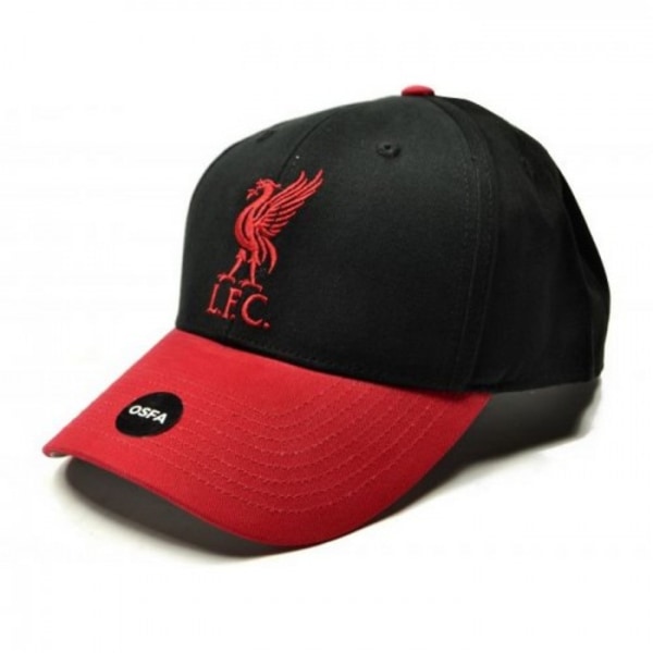 Liverpool FC Unisex Vändbar Basebollkeps Storlek One Size Svart/ Black/Red One Size