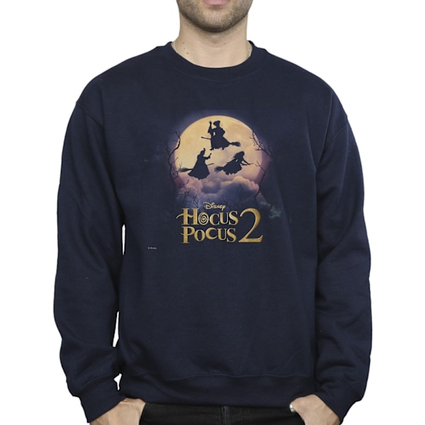 Disney Hocus Pocus Häxorna Flygande Sweatshirt XL Marinblå Navy Blue XL