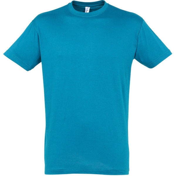 SOLS Herr Regent Kortärmad T-Shirt S Blå Atoll Blue Atoll S