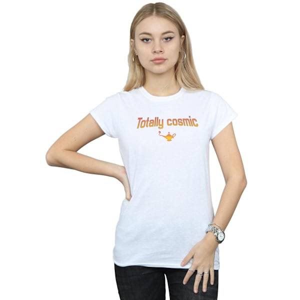 Disney Dam/Kvinnor Aladdin Totally Cosmic Bomull T-shirt XXL White XXL