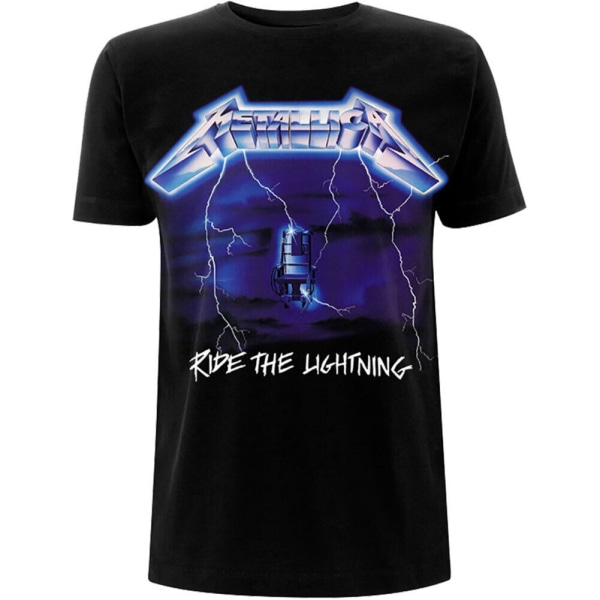 Metallica Unisex Adult Ride The Lightning Tracks T-Shirt XXL Svart Black XXL