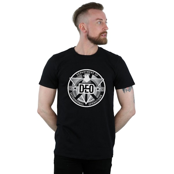 DC Comics Supergirl TV-serie Deo Crest T-shirt 3XL Svart Black 3XL