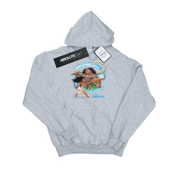 Disney Dam/Kvinnor Moana Och Maui Wave Hoodie XXL Sports Grey Sports Grey XXL