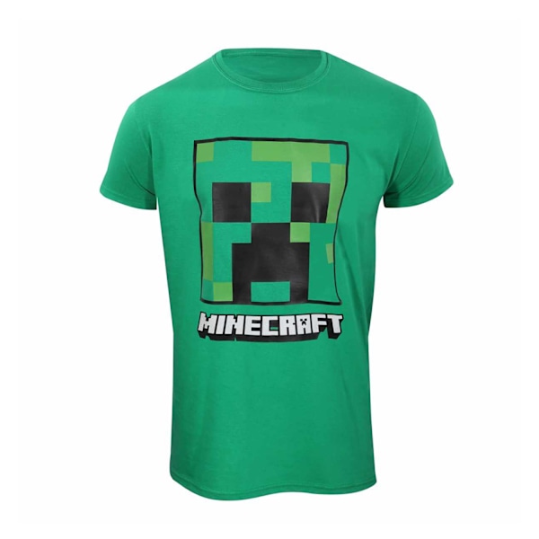 Minecraft Unisex Vuxen Creeper T-shirt XL Grön Green XL