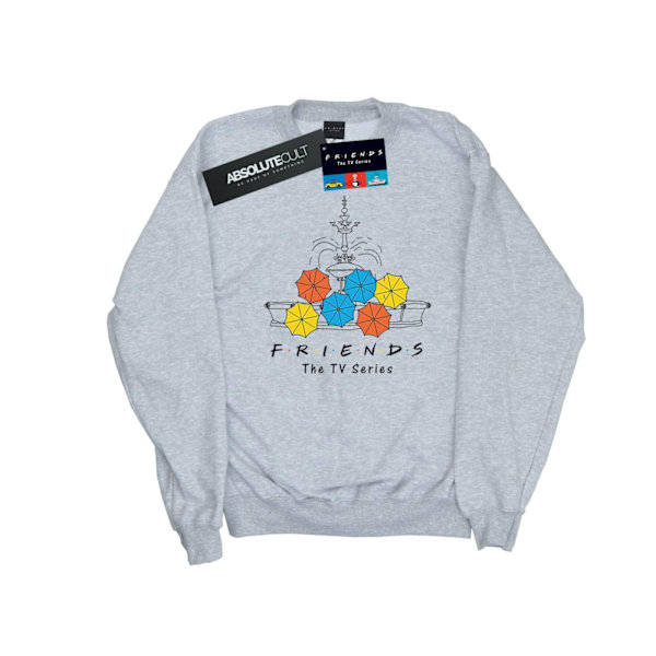 Friends Mens Fountain And Umbrellas Sweatshirt L Sports Grey Sports Grey L