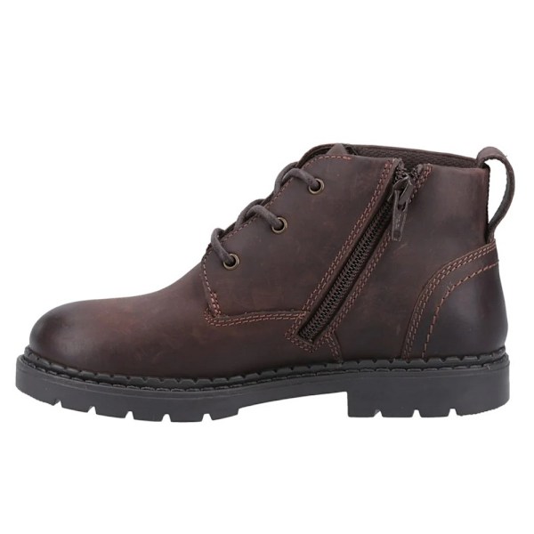 Hush Puppies Boys Mini Presley Läderstövlar 1 UK Brun Brown 1 UK