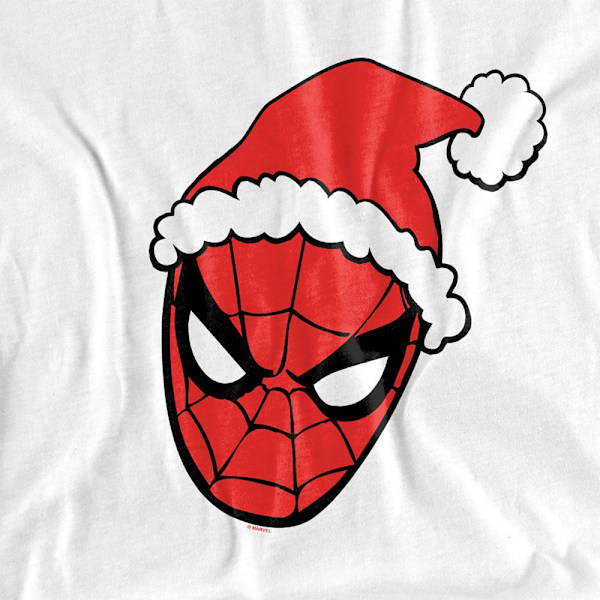 Spider-Man Unisex Vuxen Tomteluva T-Shirt L Vit White L