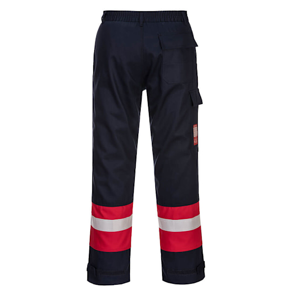 Portwest Bizflame Plus herr arbetsbyxor 4XL R marinblå Navy 4XL R