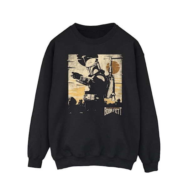 Star Wars Mens The Book Of Boba Fett Points Sweatshirt M Svart Black M