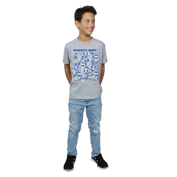 Disney Boys Finding Dory Var är Dory? T-shirt 12-13 år Sportig grå Sports Grey 12-13 Years