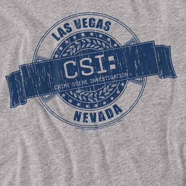 CSI Unisex Vuxen Vegas Badge T-Shirt XL Sport Heather Sport Heather XL