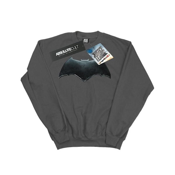 DC Comics Justice League Movie Batman Emblem Sweatshirt M Charcoal M