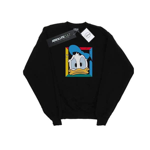 Disney Girls Donald Duck Panicked Sweatshirt 5-6 år Svart Black 5-6 Years