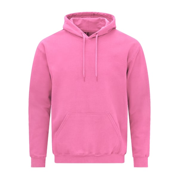 Gildan Unisex Adult Softstyle Fleece Midweight Hoodie L Rosa Le Pink Lemonade L