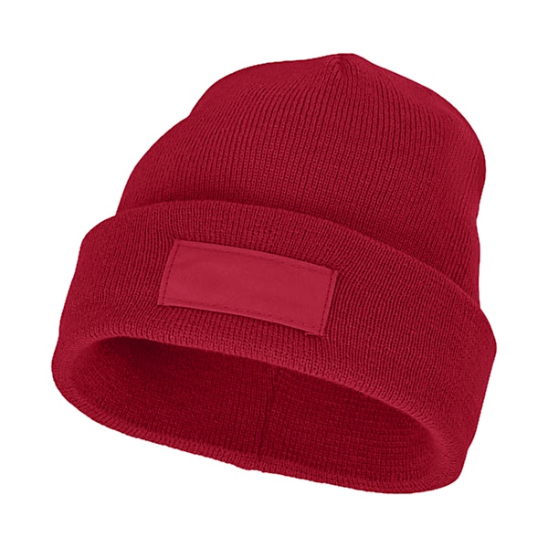 Bullet Boreas Beanie med Patch, Storlek One Size, Röd Red One Size