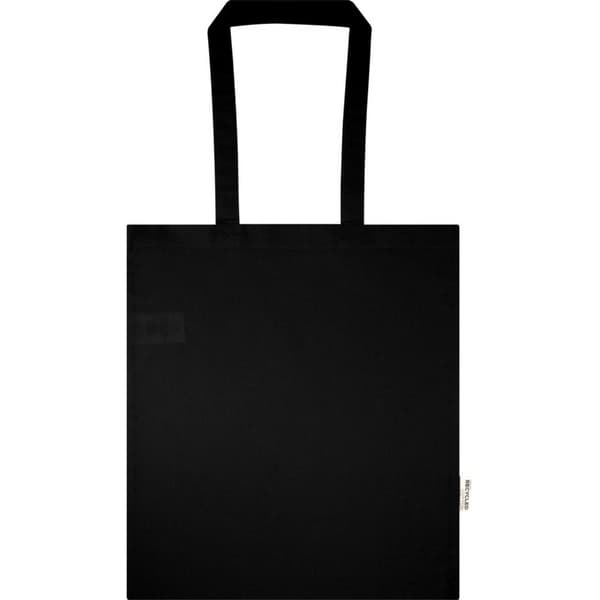 Floso Madras Återvunnen Bomull 7L Tygväska One Size Solid Svart Solid Black One Size