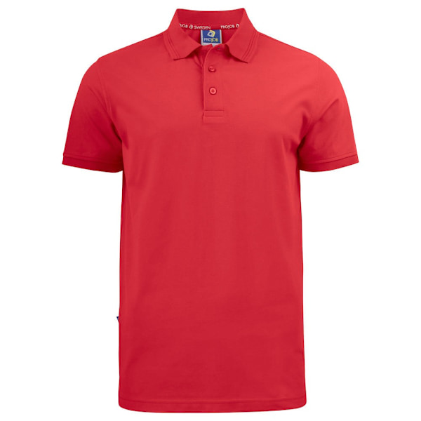 Projob Herr Pique Poloshirt 4XL Röd Red 4XL