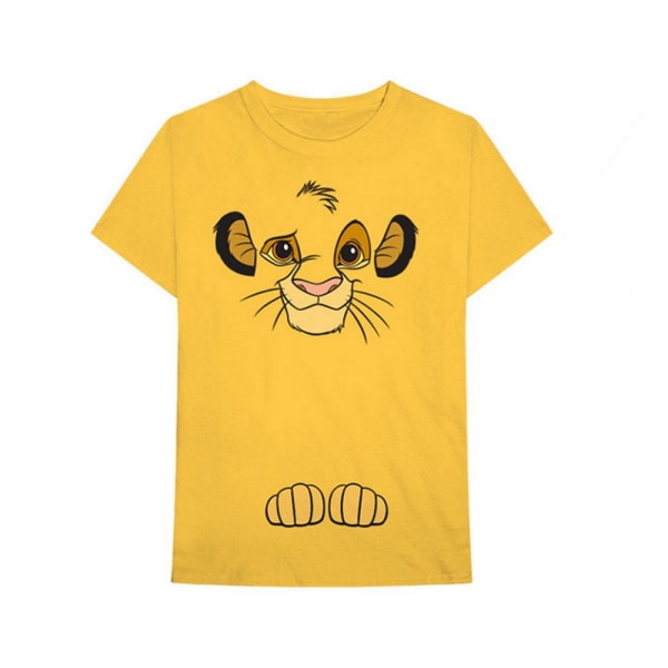 The Lion King Unisex Vuxen Simba Back Print Bomulls T-shirt L Ye Yellow L
