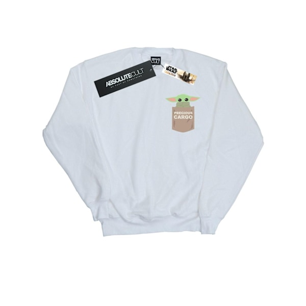 Star Wars Pojkar The Mandalorian The Child Cargo Pocket Sweatshirt White 3-4 Years