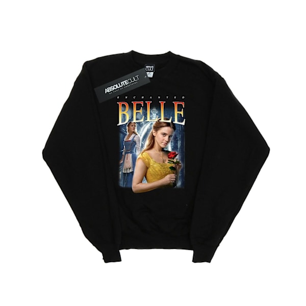 Disney Herr Skönheten och Odjuret Belle Montage Sweatshirt L Bla Black L