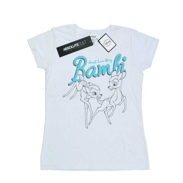 Disney Dam/Dam Bambi Great Love Story T-shirt i bomull S Wh White S