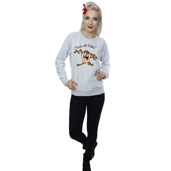 Looney Tunes Dam/Damer That´s All Folks Taz Sweatshirt XL H Heather Grey XL