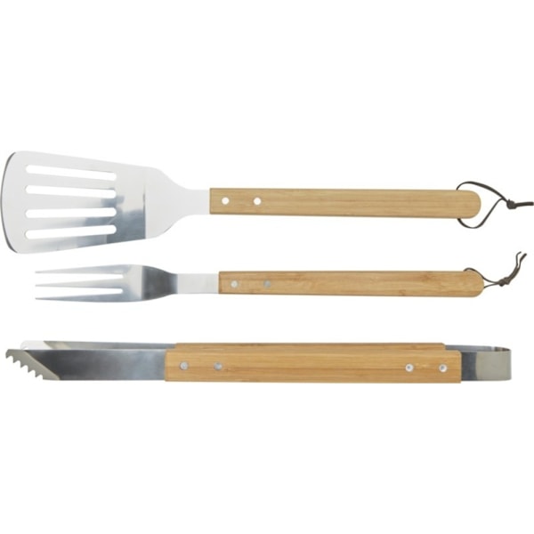 Seasons Assadus BBQ-verktygssats One Size Silver/Light Brown Silver/Light Brown One Size