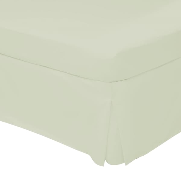 Belledorm Easycare Percale Platform Valance Dubbel Rosa Powder Pink Double