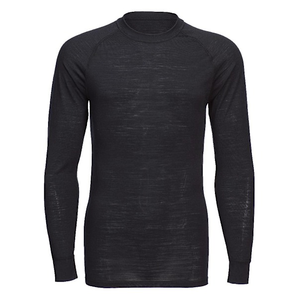 Portwest Unisex Vuxen Merinoullblandning Rundhalsad Underställströja L B Black L