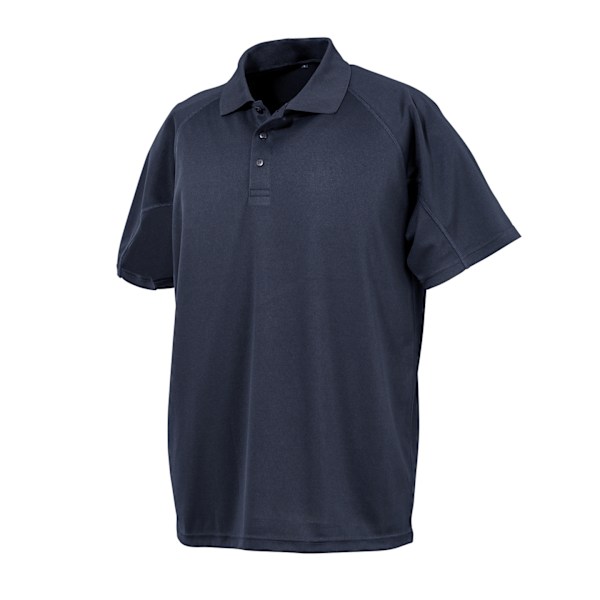 Spiro Impact Herr Performance Aircool Polo T-Shirt S Marinblå Navy Blue S