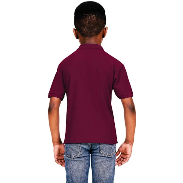 Casual Classic Barn/Kids Pikétröja 7-8 År (128cm) Vinröd Maroon 7-8 Years (128cm)