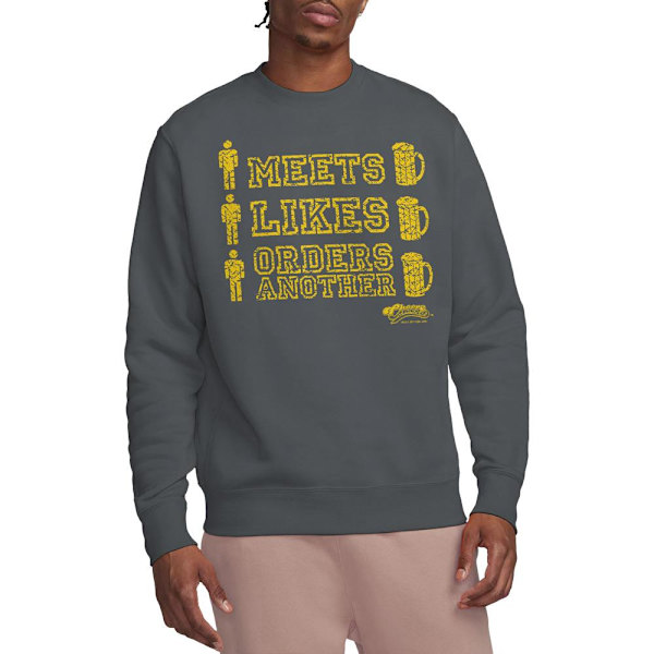 Cheers Unisex Vuxen Man Träffar Öl Sweatshirt S Kolgrå Charcoal S