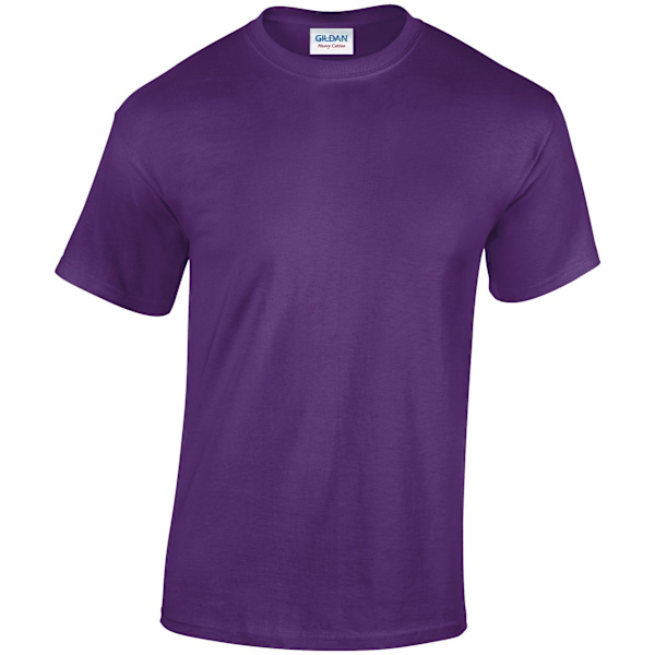Gildan Unisex T-shirt i tung bomull, 5XL, lila Purple 5XL