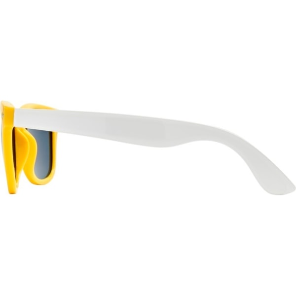 Bullet Unisex Adult Sun Ray Color Block Solglasögon One Size Ye Yellow/White One Size