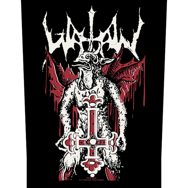 Watain Inverted Cross Patch One Size Svart/Vit/Röd Black/White/Red One Size