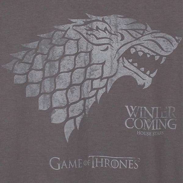 Game of Thrones Herr T-shirt Vinterns Nalkas Direwolf M Grå Grey M